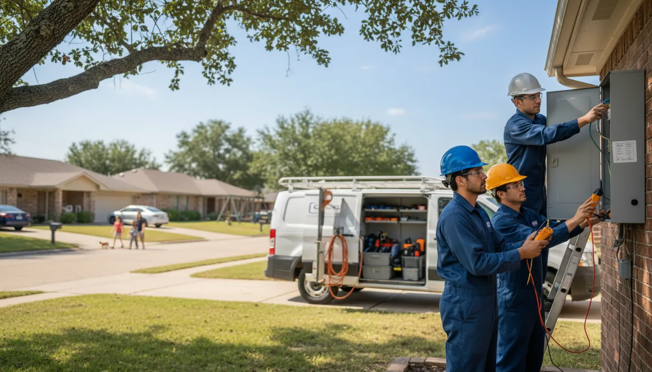 Certified electrician providing emergency electrical services in Bode, IA